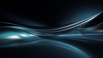 Modern concept of blue abstract shapes and smooth curved lines design. For websites and other applications.