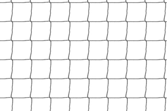 Close-up textured soccer net on soccer goal isolated on free PNG Backgrund.