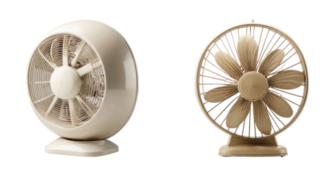 set of fan isolated on transparent background