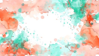Abstract Watercolor Brush Frames