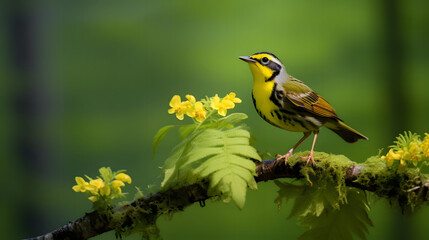 Eastern Serenader, A Bird in Eastern U.S. Forests. Generated AI
