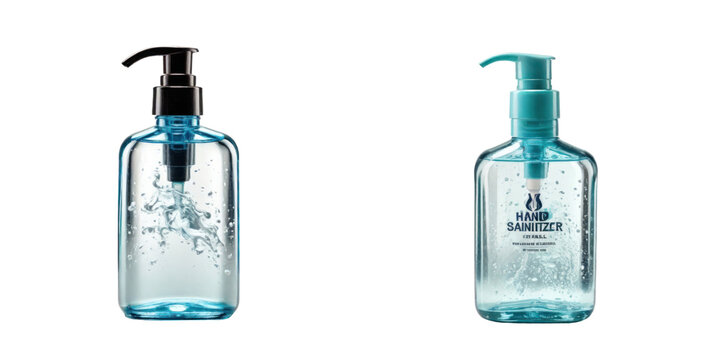 set of handsanitizer isolated on transparent background - Powered by Adobe