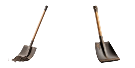 set of hoe isolated on transparent background