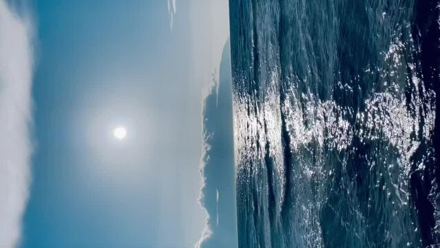 Rocky beach and crystal turquoise water of Ionian 
