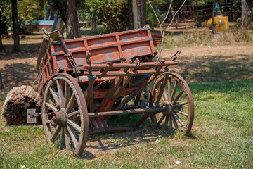 old wooden carriage