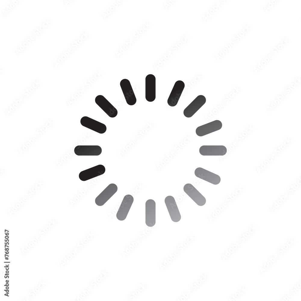 Poster loading icon symbol flat vector illustration on white background..eps