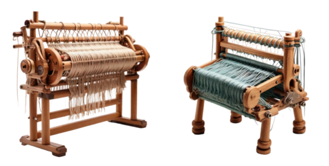set of loom isolated on transparent background