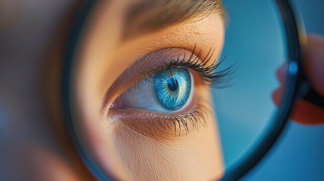 Fundus examined under a microscope, vision problems, ophthalmologist, asymmetry and astigmatism