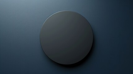 The solid black circle stands out against the minimalist dark blue background. Simple yet eye-catching and modern elements. This makes it suitable for a variety of designs.