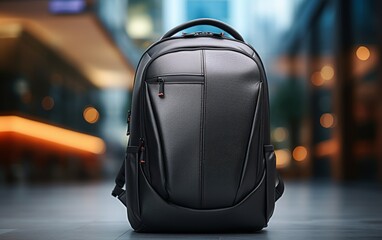 Sleek Backpack Design for Tech Savvy Individuals - obrazy, fototapety, plakaty
