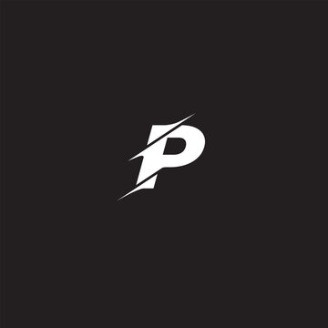 Initial letter P logo and wings symbol. Wings design element, initial Letter P logo Icon, Initial Logo Template
