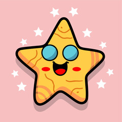 starfish summer holiday carto...