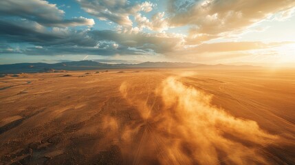 Aerial Landscapes with Dust Textures: Give aerial landscape shots a new dimension by incorporating grainy dust textures, emphasizing the vastness and untouched quality of the terrain.