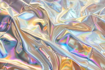 Fototapeta premium Holographic abstract colors background pearlescent shiny surface