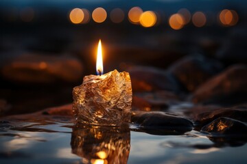 Candle Burning Generative AI