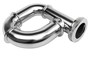 Modern Polished Industrial Pipeline Network