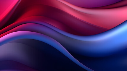 Obraz premium Digital technology red and blue wave curve abstract graphic poster web page PPT background