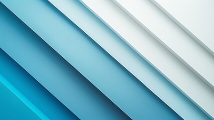 Fototapeta premium minimal split background using a monochromatic color scheme of light blue and white.