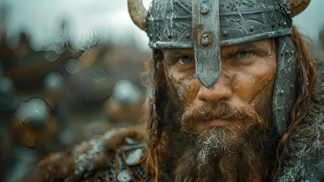 Viking warriors traveled by boat to the coast to attack England and other kingdoms.