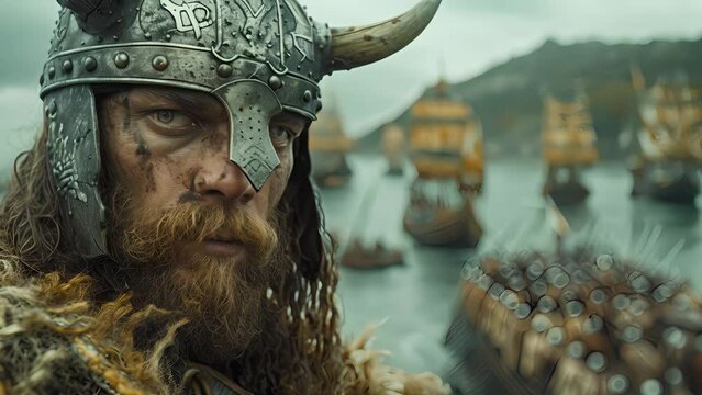 Viking warriors traveled by boat to the coast to attack Constantinoble and other kingdoms.