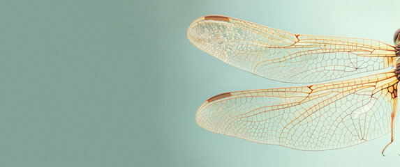 Magnified beauty of a dragonfly wing.