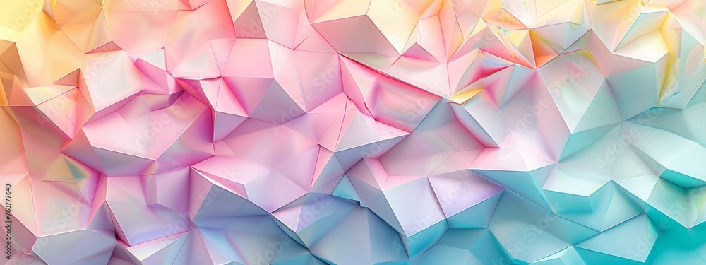 Poster split background with irregular shapes dividing the sections horizontally.