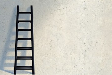 ladder on wall