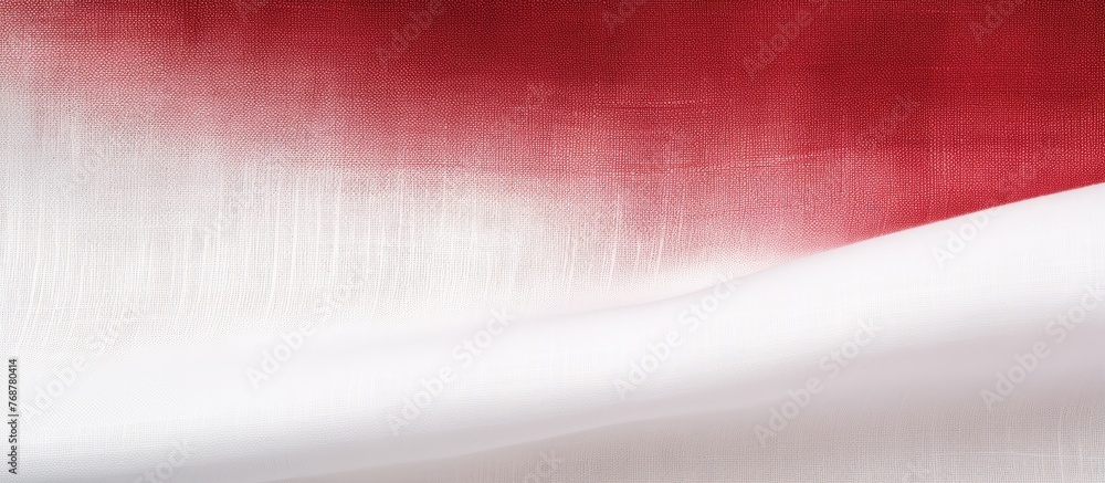 Poster An art piece displaying a vibrant white and red wave over a red and white backdrop, creating a dynamic visual contrast
