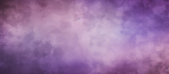 Fototapeta premium Soft and elegant purple watercolor background with a delicate violet border, creating a harmonious blend of colors on a vintage paper texture