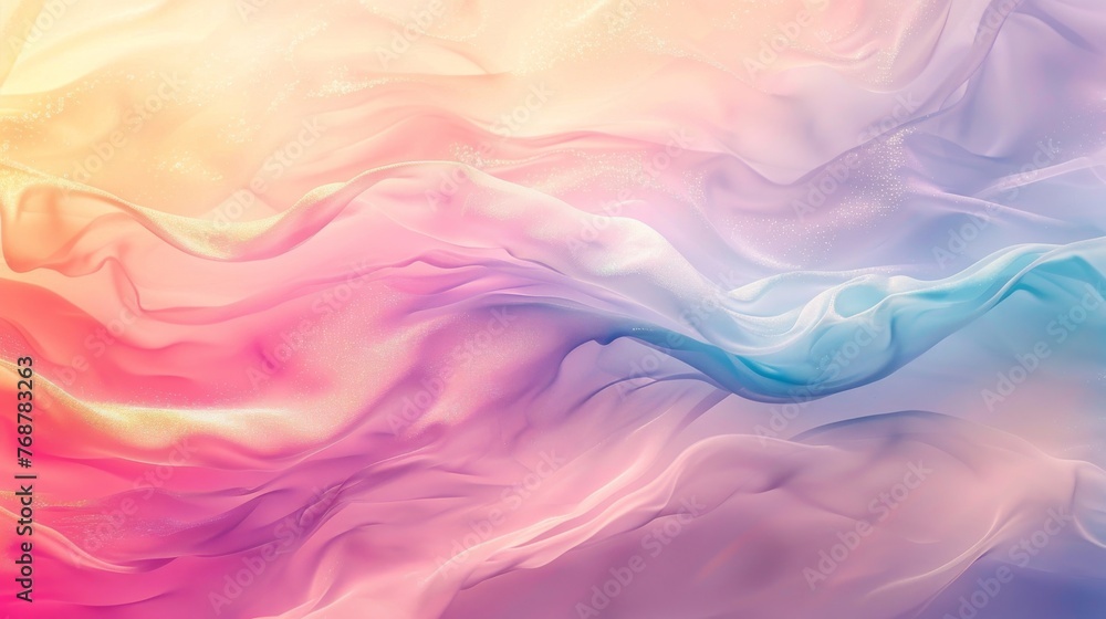 Poster pastel gradient background with a subtle shimmer effect, adding a touch of elegance to the color tra