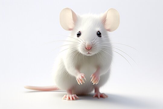 a white mouse with long ears