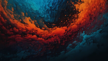 Abyss of Colors, A Vibrant Underwater Cloudscape” - obrazy, fototapety, plakaty