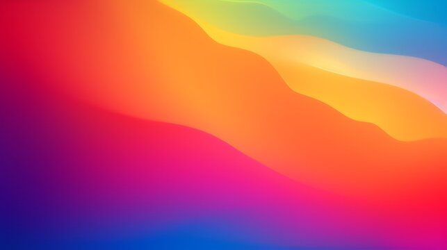 Smooth and blurry colorful gradient mesh background. Modern bright rainbow colors