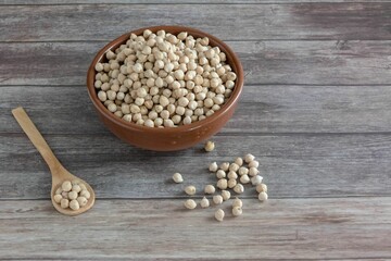 buckwheat in a wooden spoon