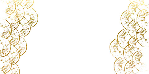 Stardust Gold Foil Frame. Gold brush stroke. Sparkling golden ring frame made on brush stroke isolated on transparent background. Stardust Gold Foil Frame design element.Gold sparkle ,splatter border.