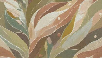 Abstract background with leaf pattern