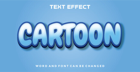 Cartoon editable text effect