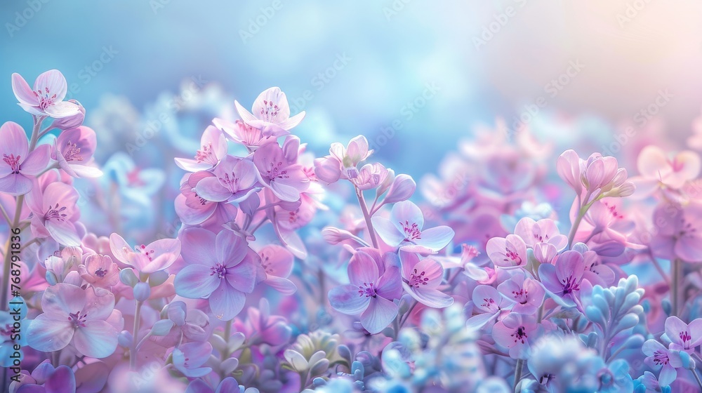 Poster gradient background transitioning smoothly from a soft lavender hue to a gentle sky blue.