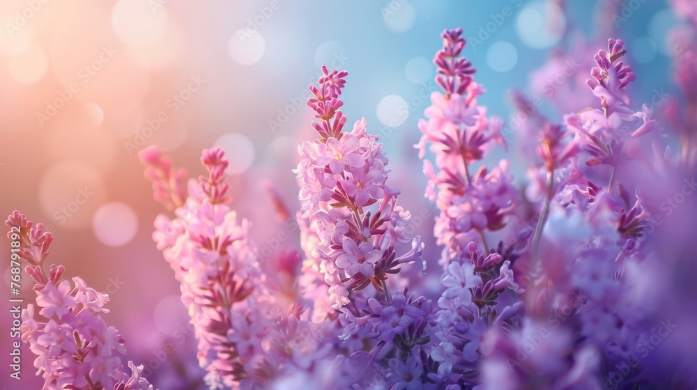 Poster gradient background transitioning smoothly from a soft lavender hue to a gentle sky blue.
