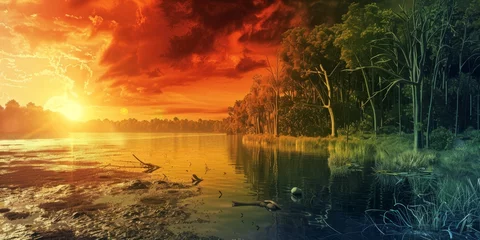 Fotobehang Global Warming Effects © mogamju