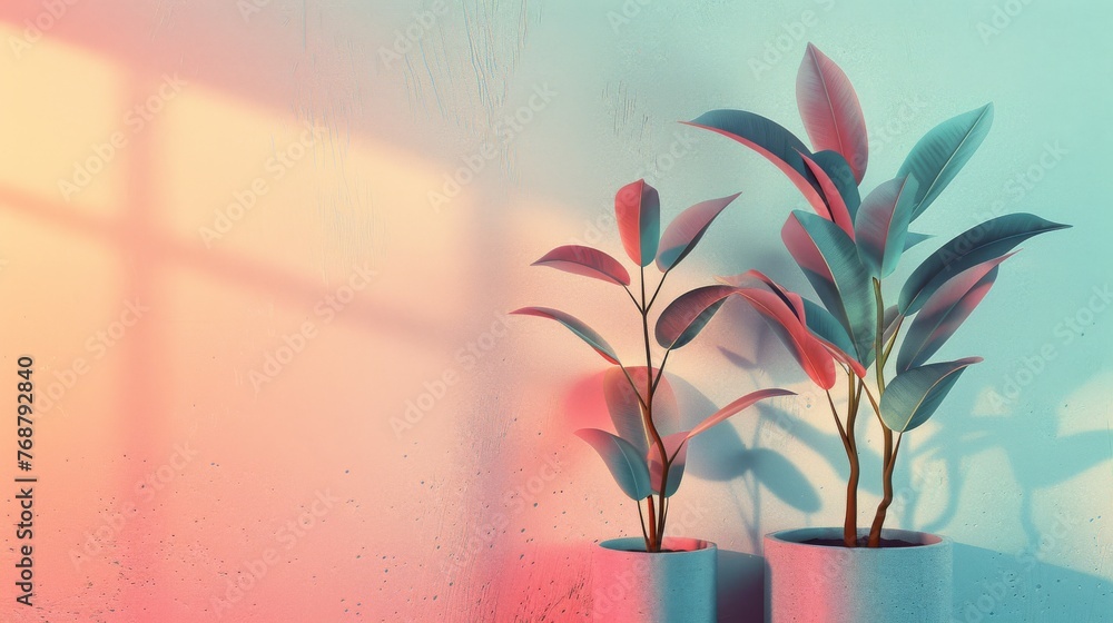 Poster pastel gradient background with a focus on user testing, aiming for a calming aesthetic that resonat