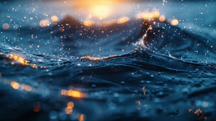 Water abstract background, beautiful natural colors. - obrazy, fototapety, plakaty