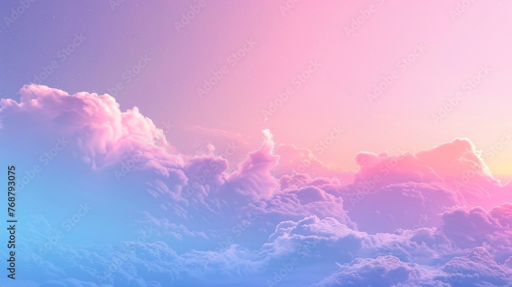 Poster pastel gradient background with subtle animation, featuring a slow color shift from baby blue to lav