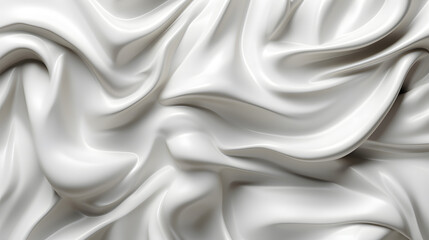 Fototapeta premium Digital white cream curve sculpture abstract graphic poster web page PPT background