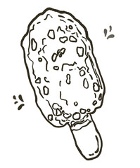 Ilustraton stamp food design icons decoration ice cream rice 