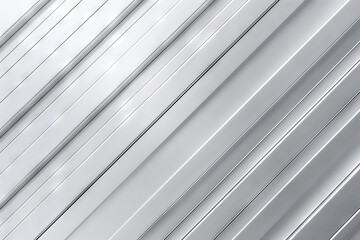 Fototapeta premium silver metal texture background, Silver parallel stripes metal roof background