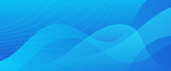 Blue vector gradient abstract banner with shapes elements. For background presentation, background, wallpaper, banner, brochure, web layout, and cover