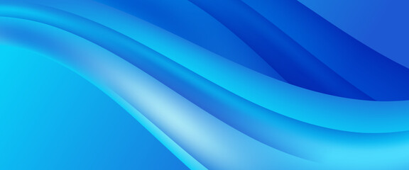 Blue vector gradient abstract banner with shapes elements. For background presentation, background, wallpaper, banner, brochure, web layout, and cover