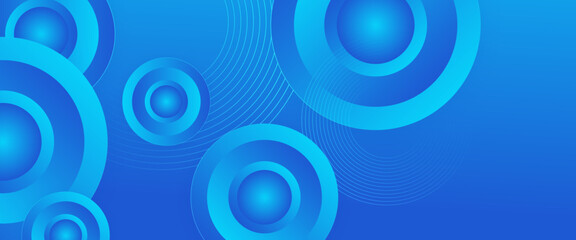 Blue vector abstract geometric shapes banner. For cover design, book design, poster, cd cover, flyer, website backgrounds or advertising