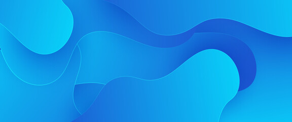 Blue modern and simple abstract banner art vector with shapes. For background presentation, background, wallpaper, banner, brochure, web layout, and cover